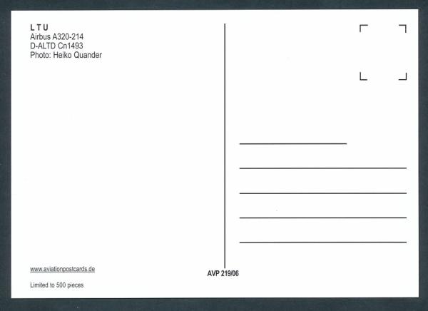 L T U, Airbus A320-214